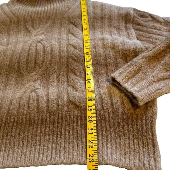 NWT Banana Republic Alpaca Spacedye Cable-knit Sweater Large - Picture 9 of 12